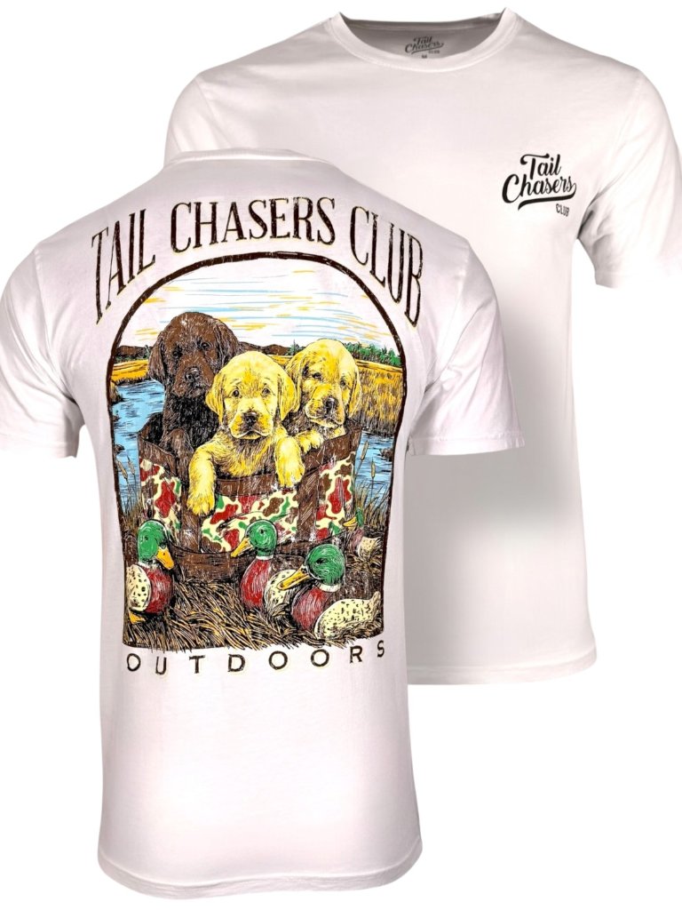 Tail Chasers Club Men’s T-Shirt Outdoor Puppies